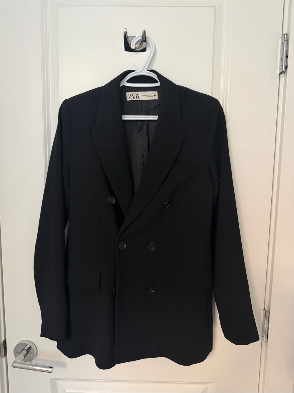 Zara Black Double-Breasted women’s Blazer